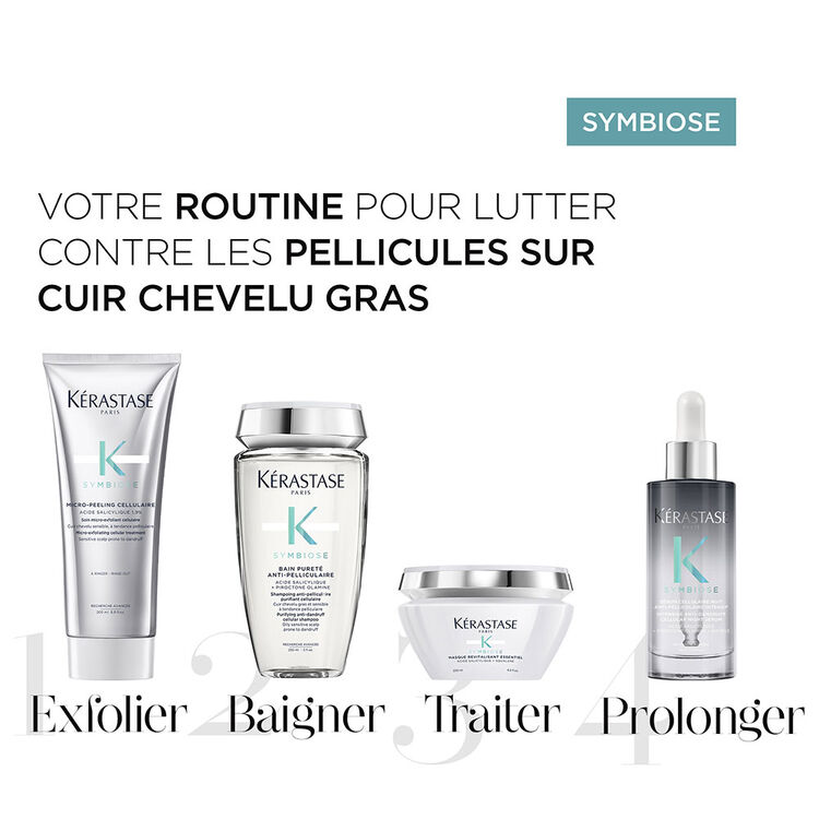Quatuor Symbiose anti-pelliculaire cuir chevelu gras et sensible